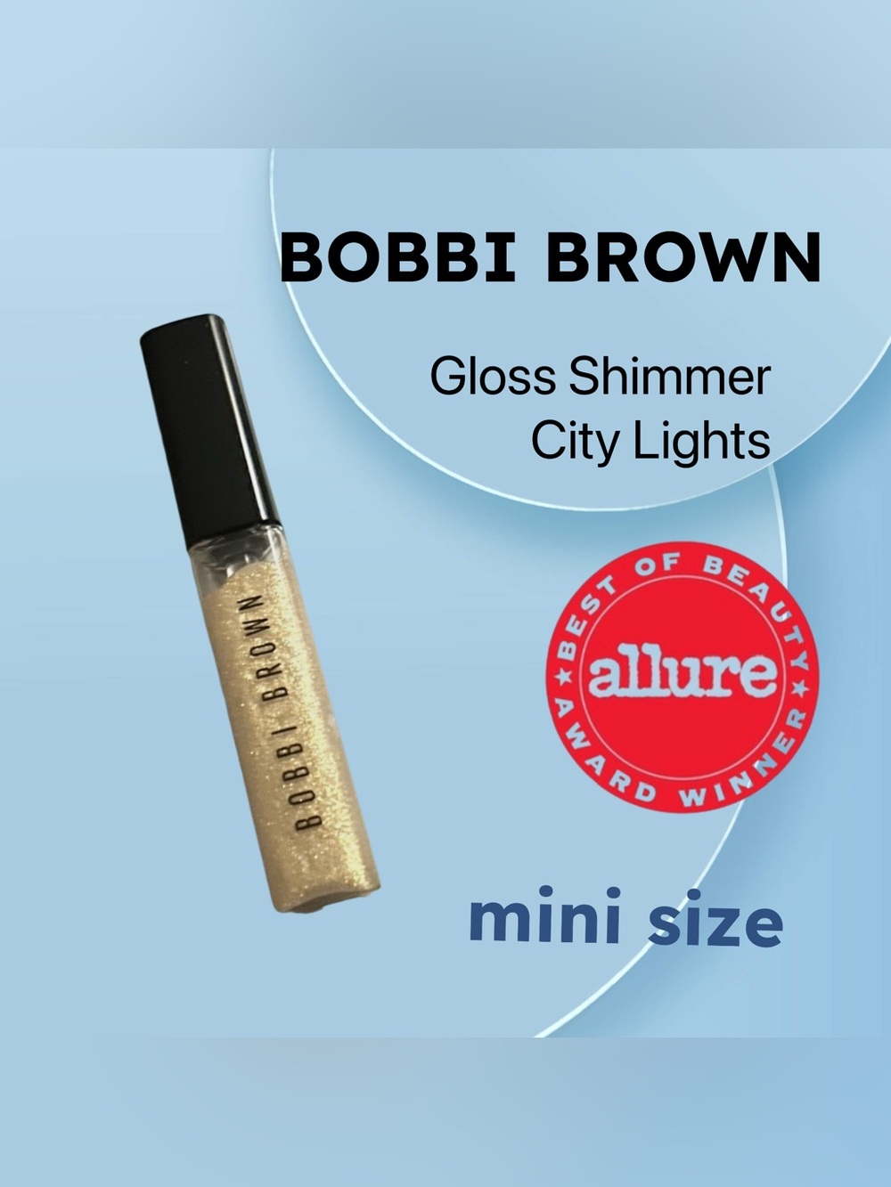 🌟🇺🇸🆕NWOB BOBBI BROWN |MINI| Crushed Oil-Infused Lip Gloss Shimmer City Lights